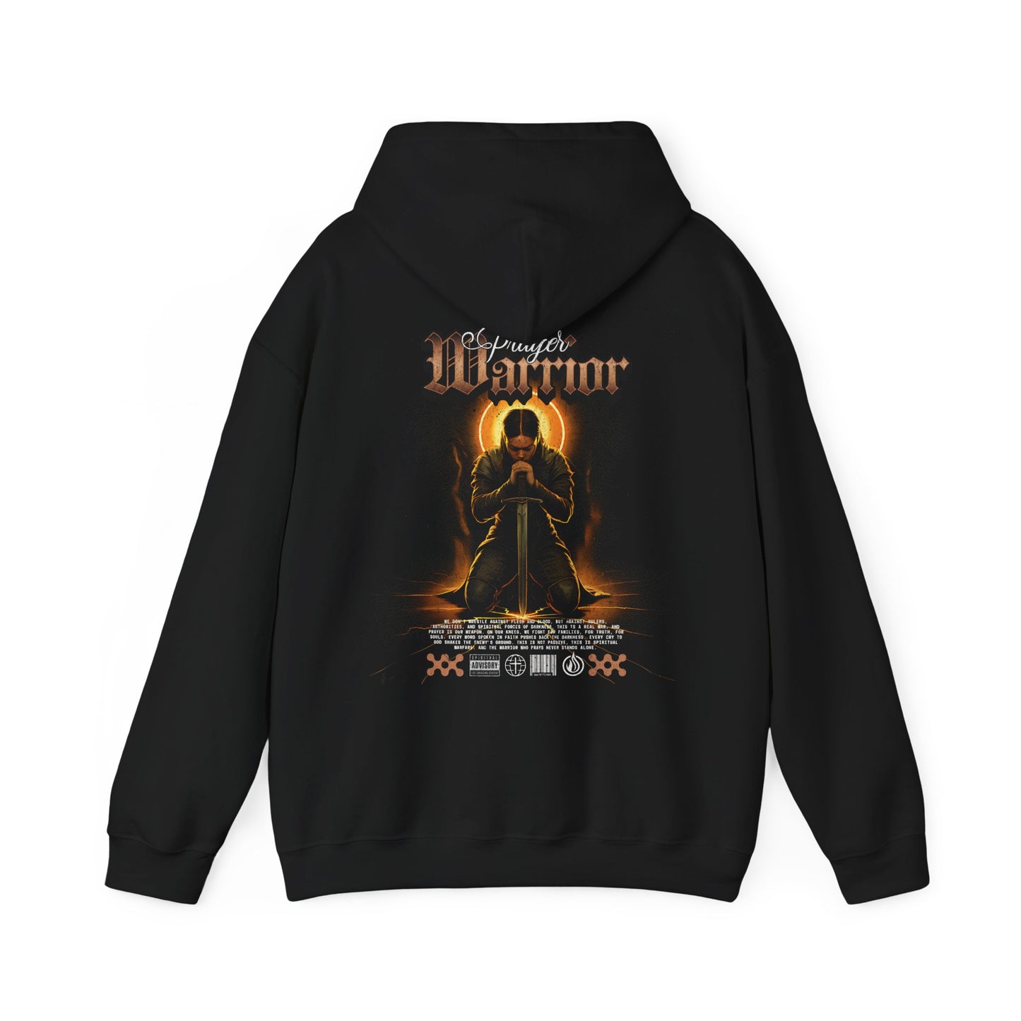 Female Prayer Warrior Hoodie - Black