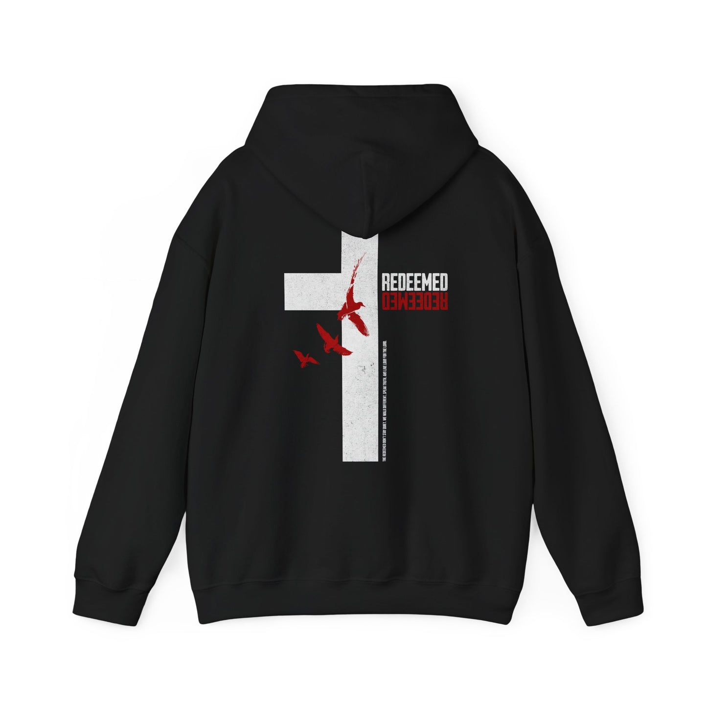 Redeemed/Cross Hoodie - Black