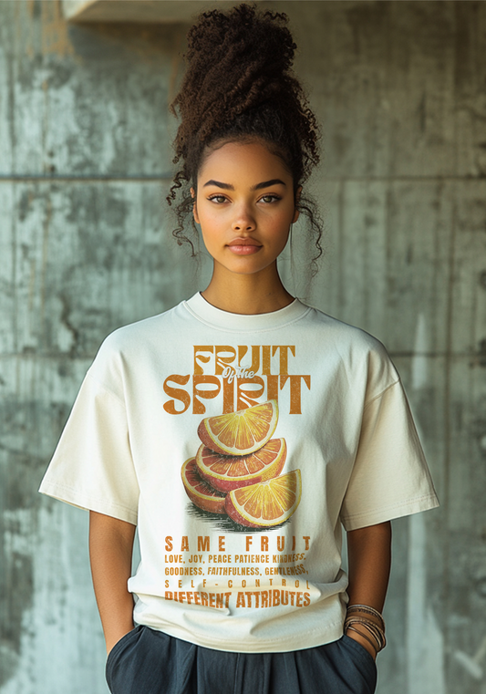 Fruit of the Spirit, Galatians 5:22-23 Tee - Ivory