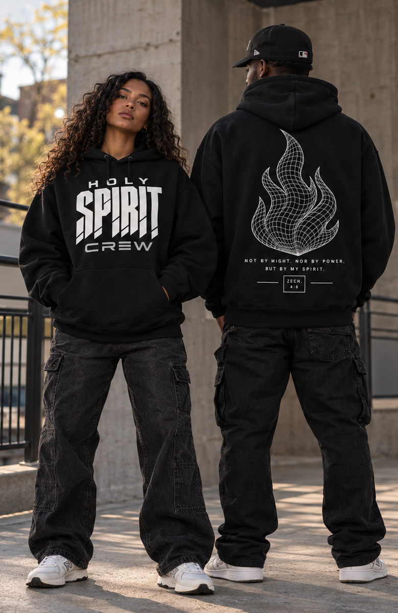 Holy Spirit Crew Oversize Fleeced Hoodie