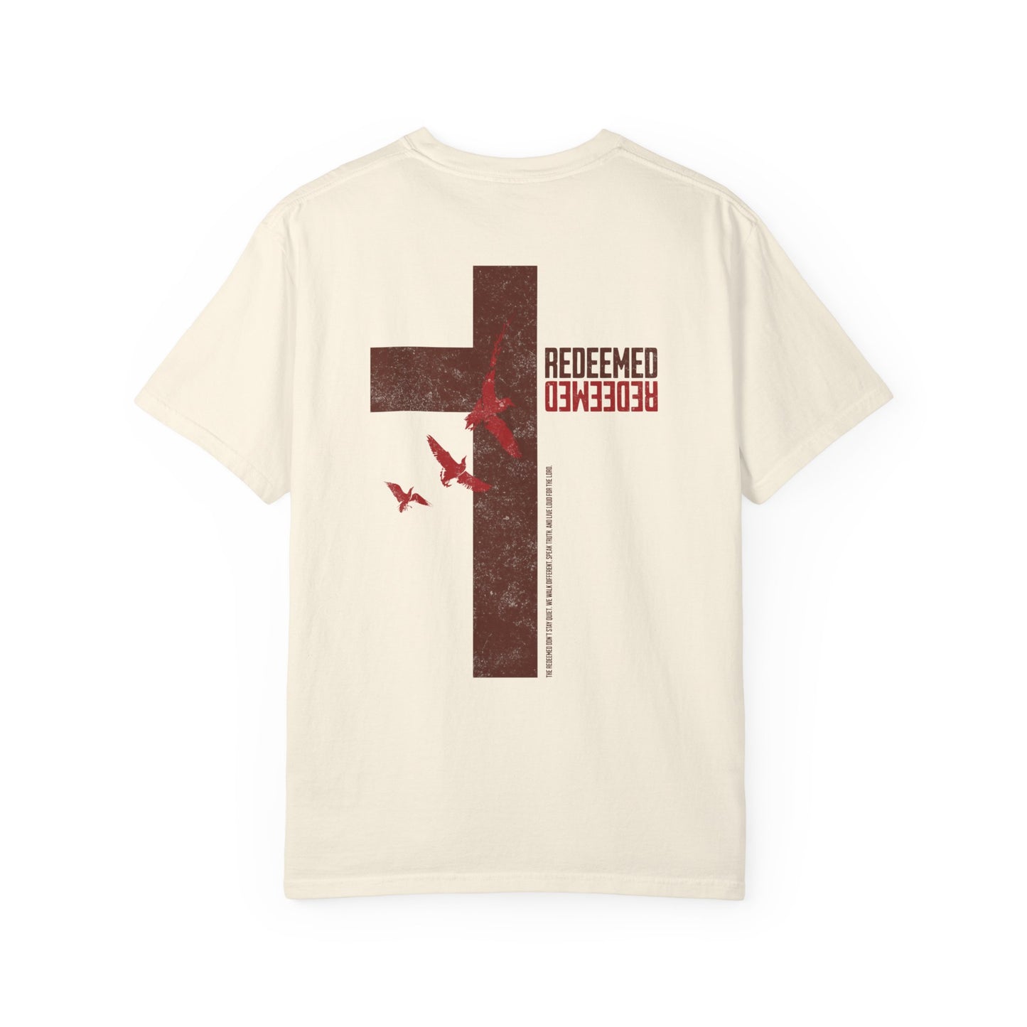 Redeemed/Cross Tee - Ivory