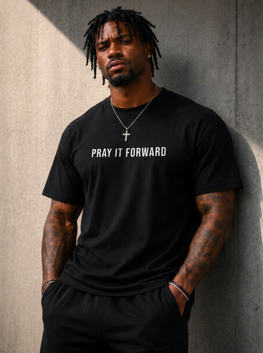 Pray It Forward Oversized Cotton T-Shirt