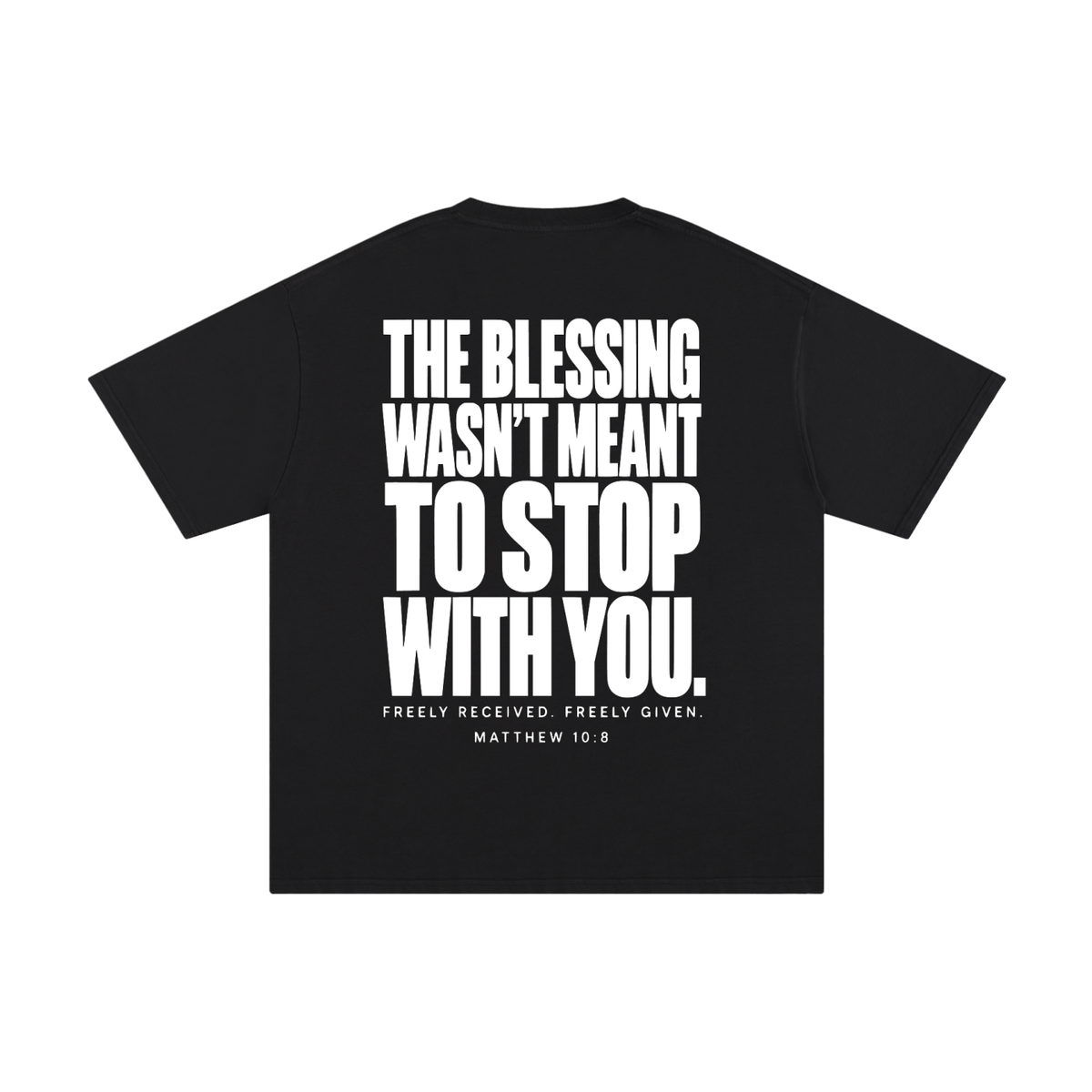 Pray It Forward Unisex Pure Cotton T-Shirt - Black
