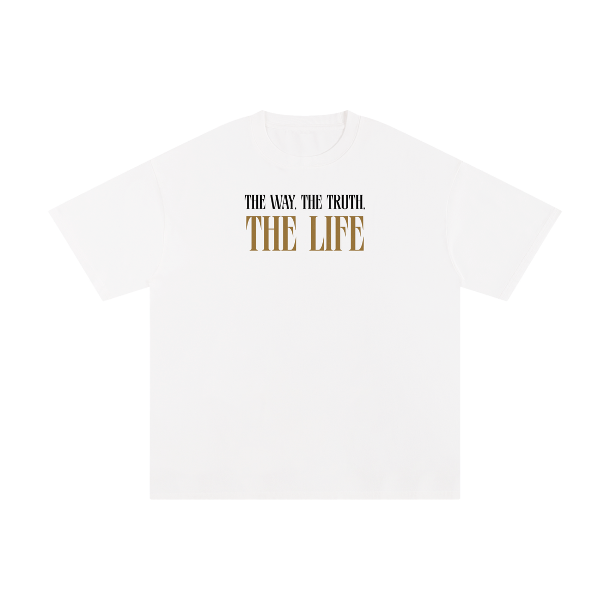Jesus, The Way, The Truth, The Life Unisex Pure Cotton T-Shirt - White