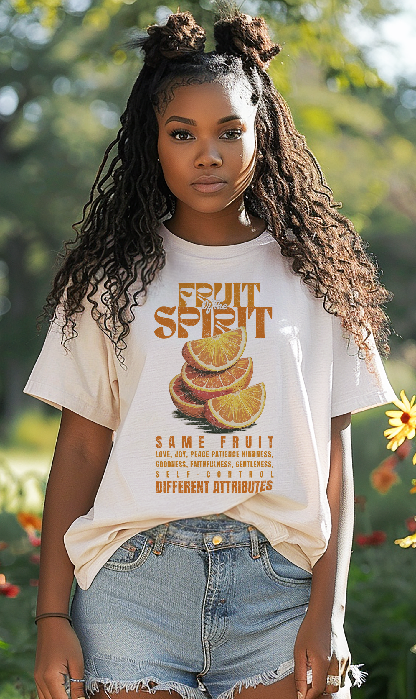 Fruit of the Spirit, Galatians 5:22-23 Tee - Ivory