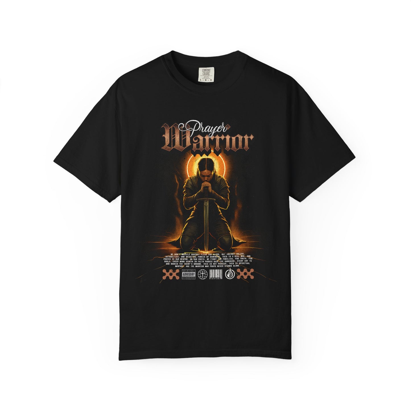 Female Prayer Warrior Tee - Black