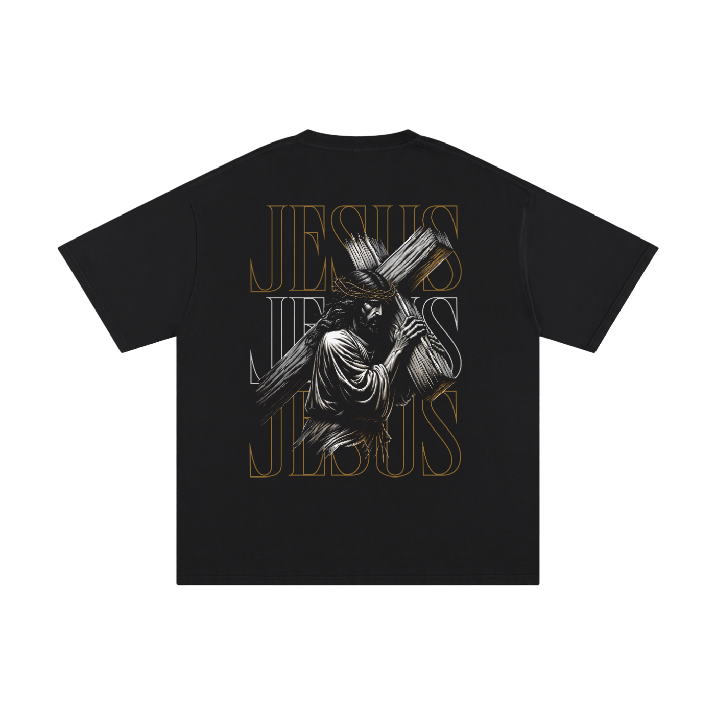 Jesus, The Way, The Truth, The Life Unisex Pure Cotton T-Shirt - Black