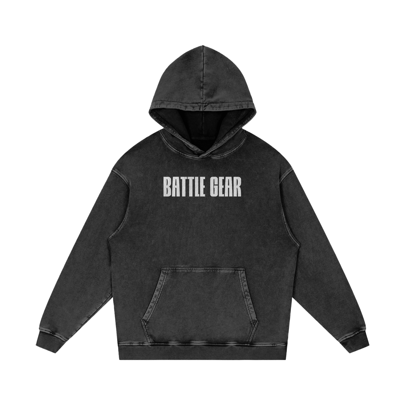 Battle Gear Oversized Snow Washed Hoodie