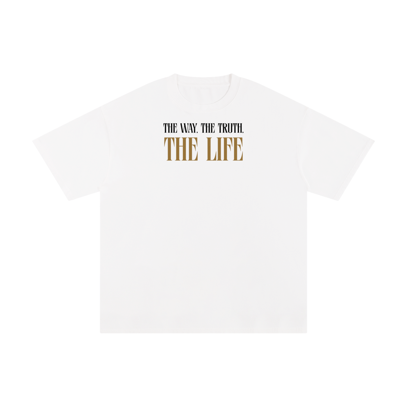 Jesus, The Way, The Truth, The Life Unisex Pure Cotton T-Shirt - White